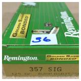 50 rnds 357 SIG 125gr BJHP