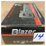 50 rnds Blazer 45 Colt 200 gr  JHP