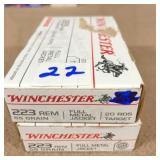 40 rnds 223 Rem 55gr FMJ