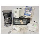 MIXER, COFFEE MAKER, OVEN, TOASTER, GRILL