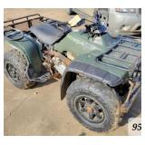 HONDA 4 WHEELER 2WD RUNS  BAD REAR DIFF.