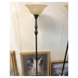 Floor to ceiling lamp w/picture