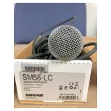 Shure microphone (case & 20 ft cord included)