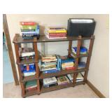 Lg bookshelf 48x15x38 H & book assortment