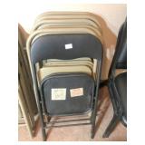 Set of 6 folding chairs