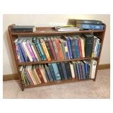 Bookshelf w/book assortment 36x8x28 H