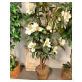 Artificial magnolia tree w/angel picture