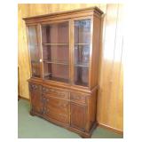 Antique China Cabinet w/3 drawers & 2 doors