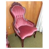 Rose-back Victorian chair