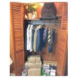 closet contents: men