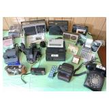 Group of electronics on table & paper shreaders