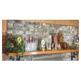 household decor on mantel