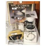 Chinese wok, small appliances