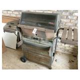 gas grill & butane bottle