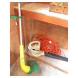 electric blower, weed eater & extension cord