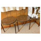 3-small tables & misc. decor