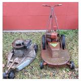 Yazoo push mower, homemade pull behind mower