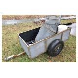 lawn trailer & contents