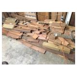 group of cedar, walnut & assorted pieces of wood