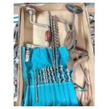 box of brace bits, shoulder brace bit