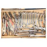 box of assorted wrenches open & box end