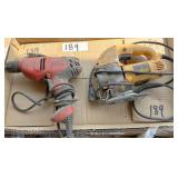 Dewalt jigsaw & B&D 3/8 drill