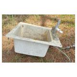 mud room sink 20x17x9 w faucet