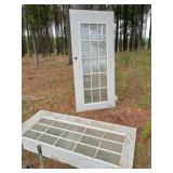 1 pair of metal ext. French doors each is 36x79