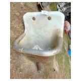 vintage cast iron  sink