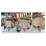 3 saddles