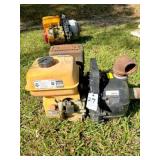 208cc motor & 2' pump-unknown wrking cond