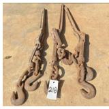 pair of 5/16 - 3/8 chain binders
