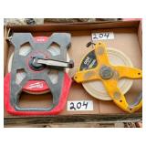1) 300'  &  1) 200'   tape measures