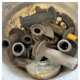 bucket of grinder handles