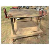 40x40 rolling welding table w 3 vises