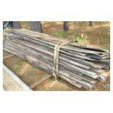 stack of misc barn roof tin