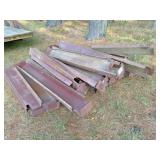 pile of C purlin scrap each 5' of longer