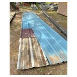 20 sheets roof metal 4 rib 36'W see list