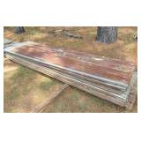 roof metal 10'  rough condition 5 double rib 33'