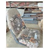 camo boat seat - like new