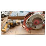 Bosch circle saw & Dewalt 3/8 drill
