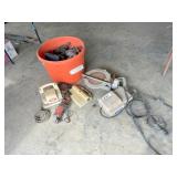 tub of scrap electric tools