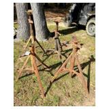 4 jack stands 24' - 30' bases