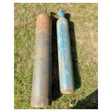 1 lg, 1 sm oxy bottles-no paperwork,unknown cond