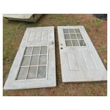 1 pair of metal ext. French doors each is 36x79