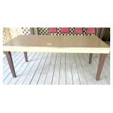 Table: wood frame w/formica top 72x30x30 H