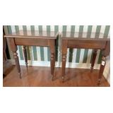 2) side tables 20x14x22 H