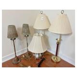 5) lamps