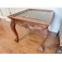 End table with beveled glass  24x289x22 H