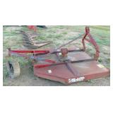 5 ft bush hog - stump jumper & like new blades